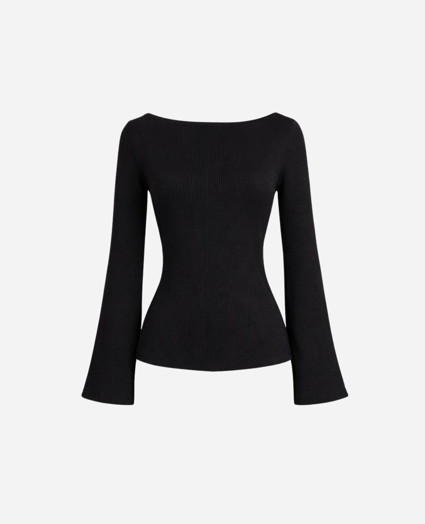Top Bardot Rib Flare