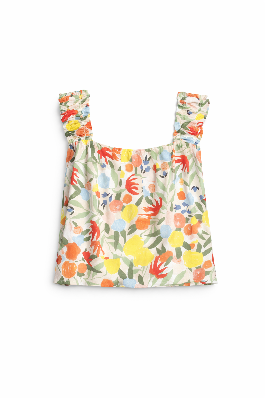 Blusa Fruncida Smock Floral
