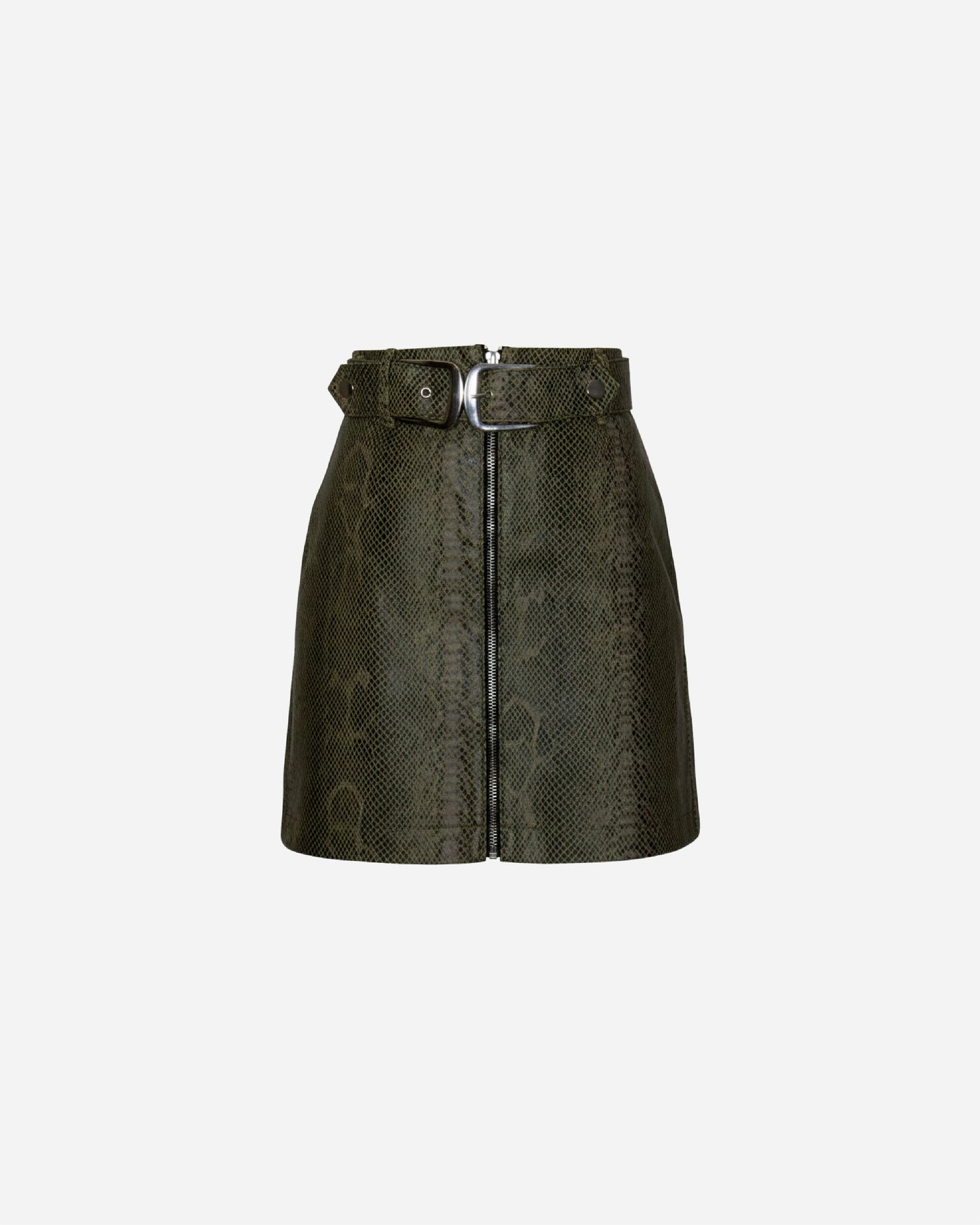 Topshop Vintage Snakeskin Mini Skirt