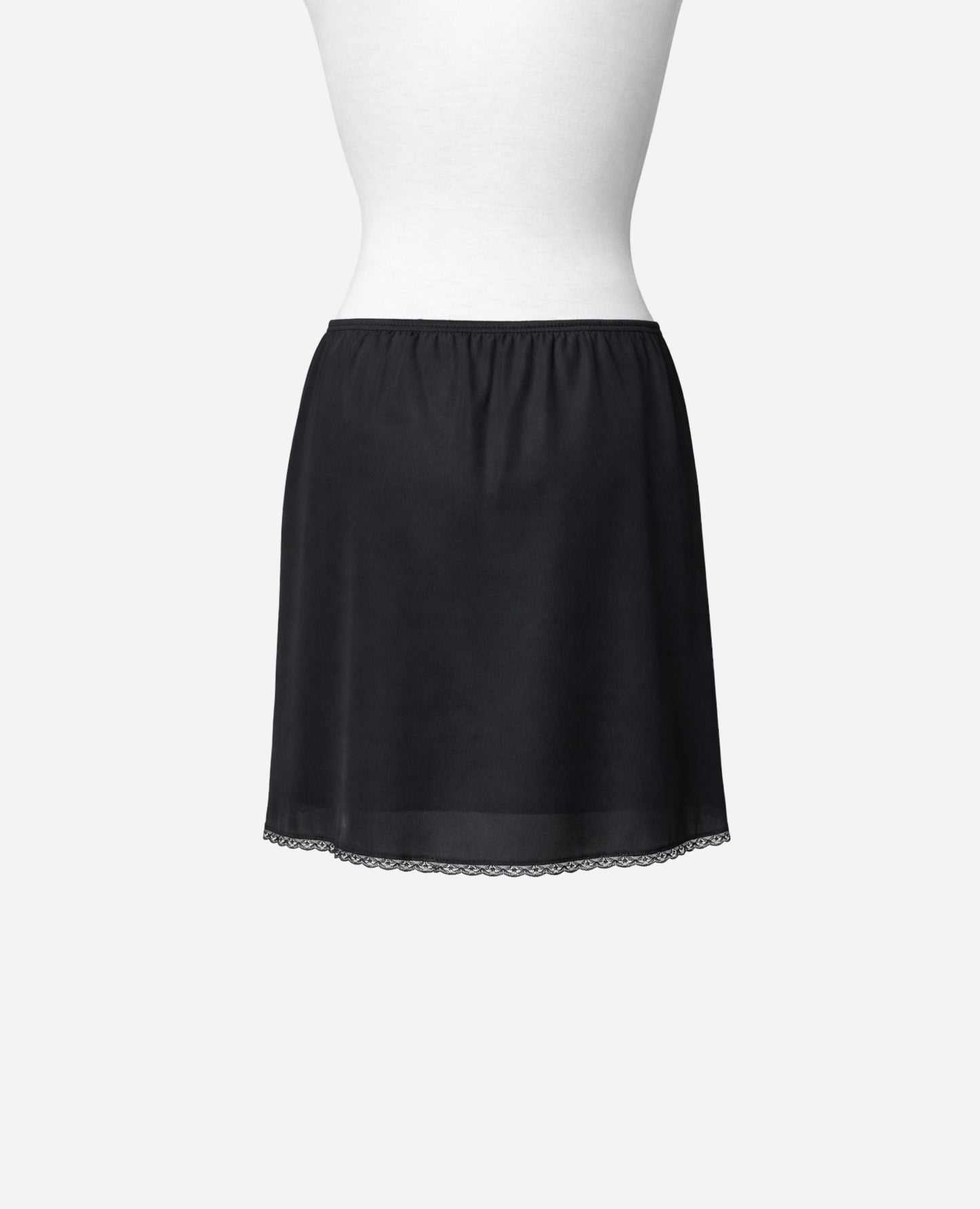 Falda Slip Ivory Sheer de  Vassarette Negra