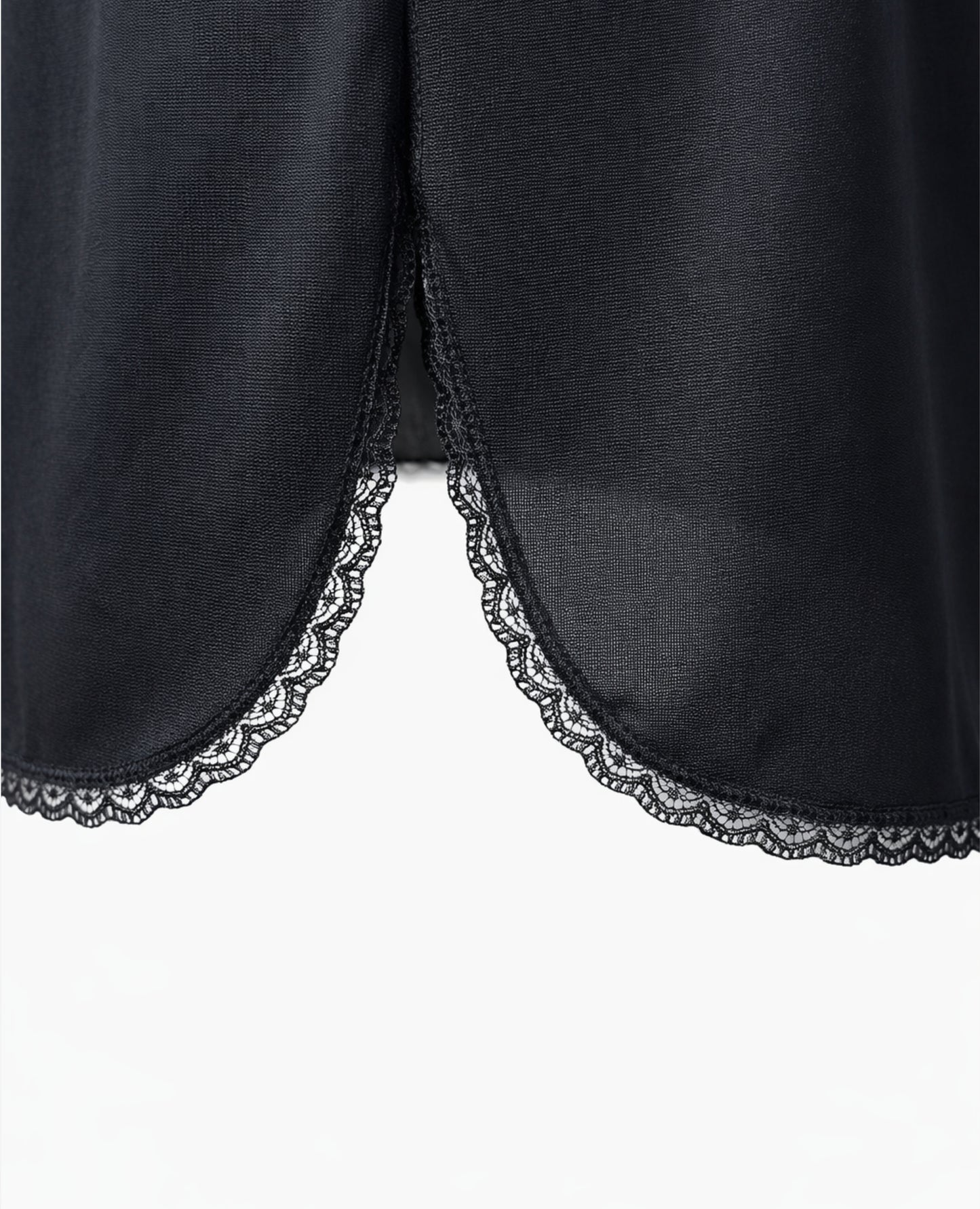 Falda Slip Ivory Sheer de  Vassarette Negra