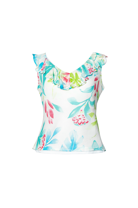 Blusa Finity Studio Silk Floral Print