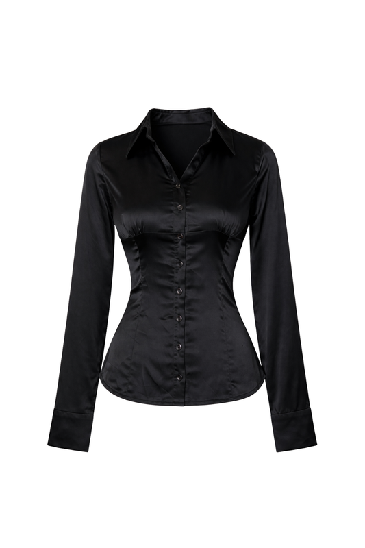 Camisa Satin Boss Babe de SisaLine