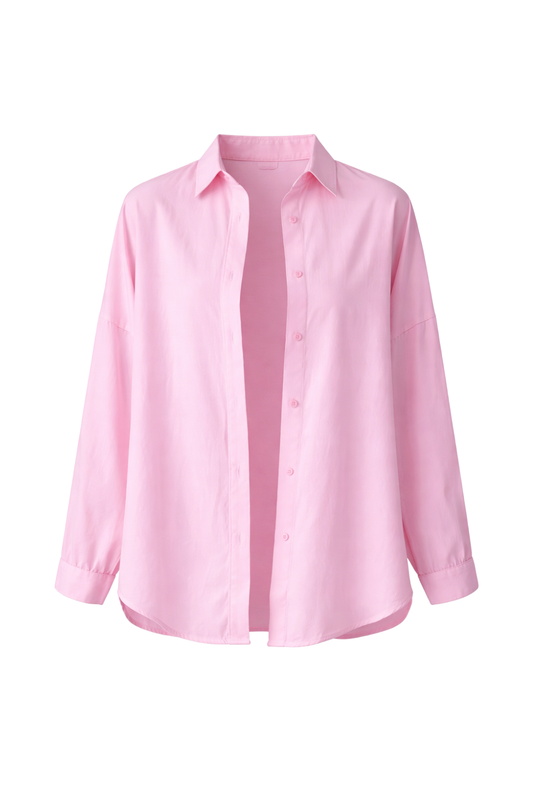 Camisa Sheer Pink Breeze de Trendyol