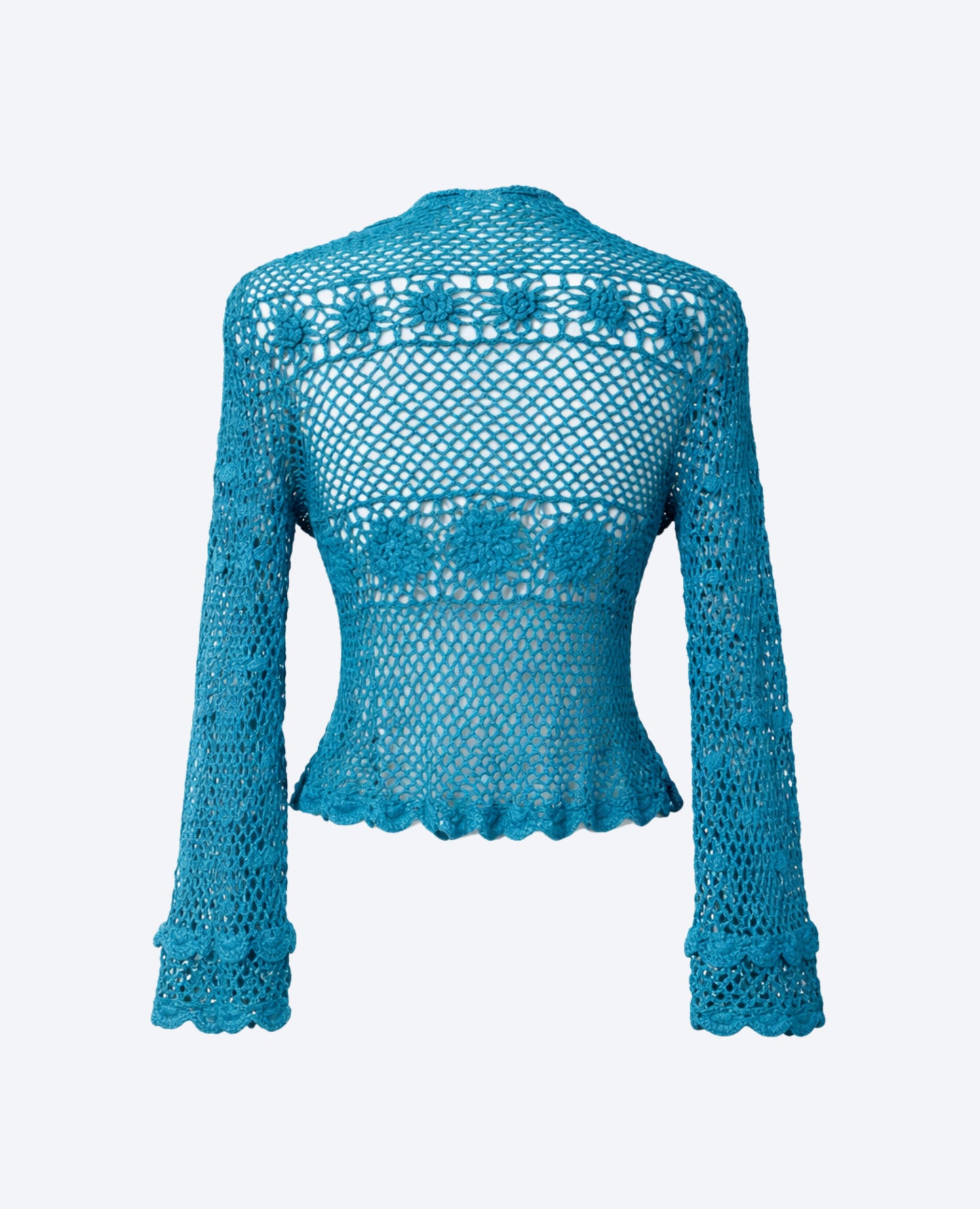 Top Sweater Blu:Pepe Crochet Calado