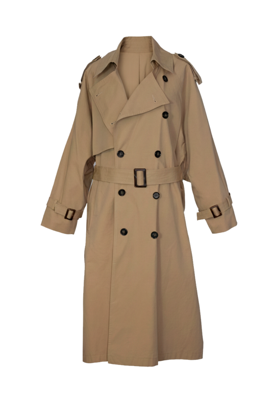 Stunning Trench Coat Beige Clásico