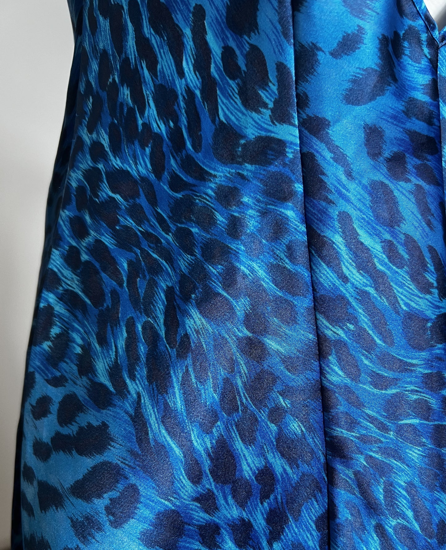 Vestido Slip Frederick´s of Hollywood Animal Print Azul
