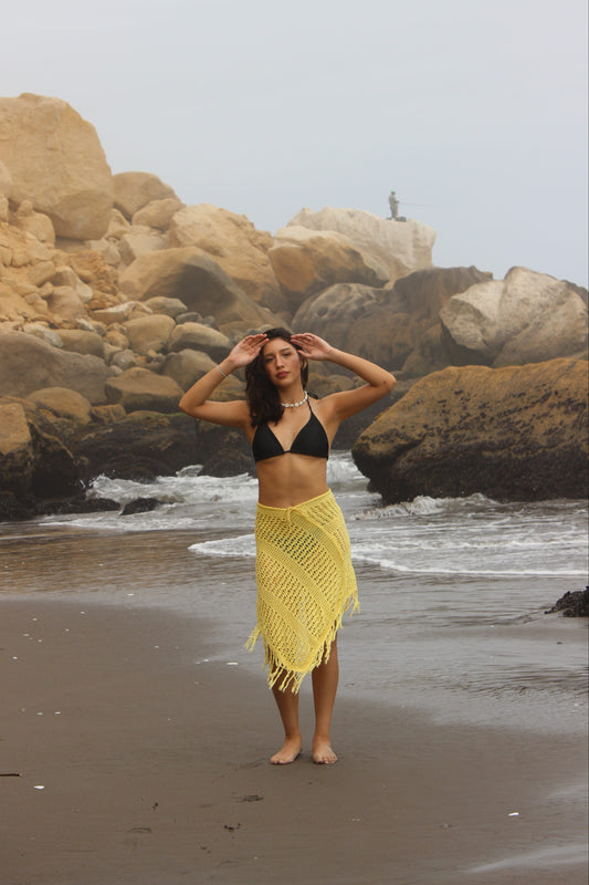 Falda Sun Yellow Soft Knit