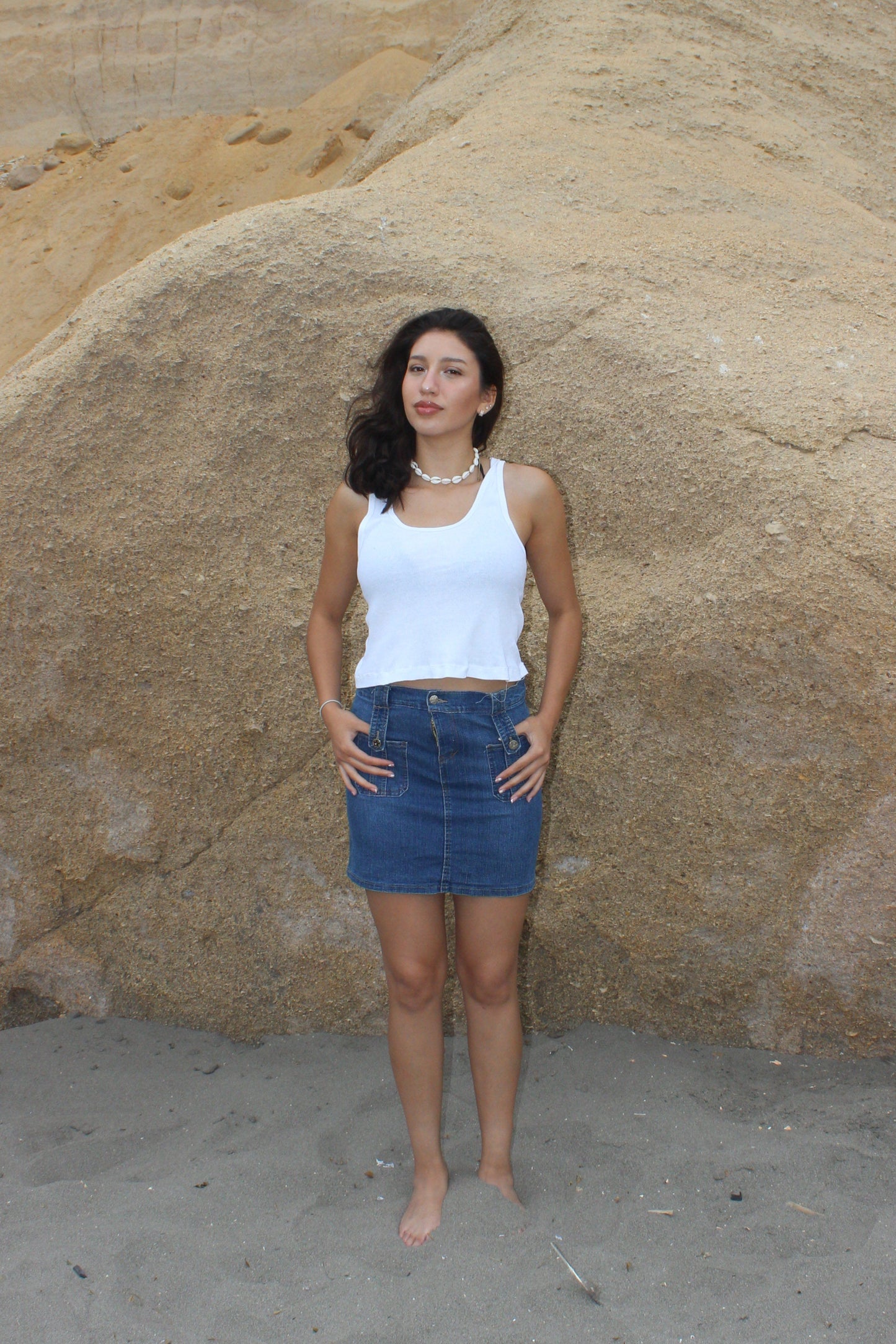 Mini Falda Denim Stretch