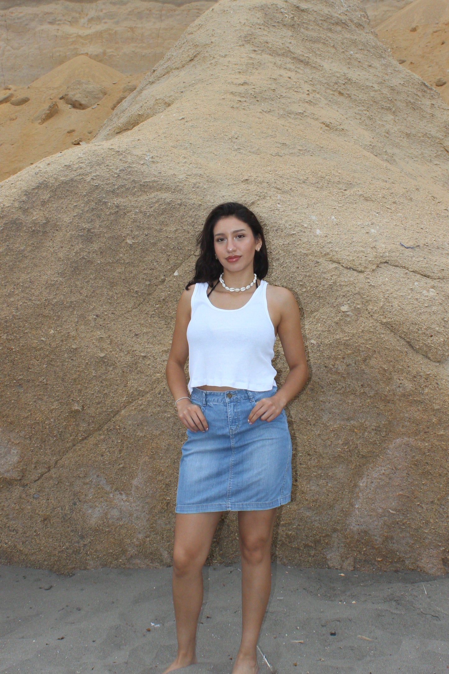Mini Falda Kipone Denim Mid Blue