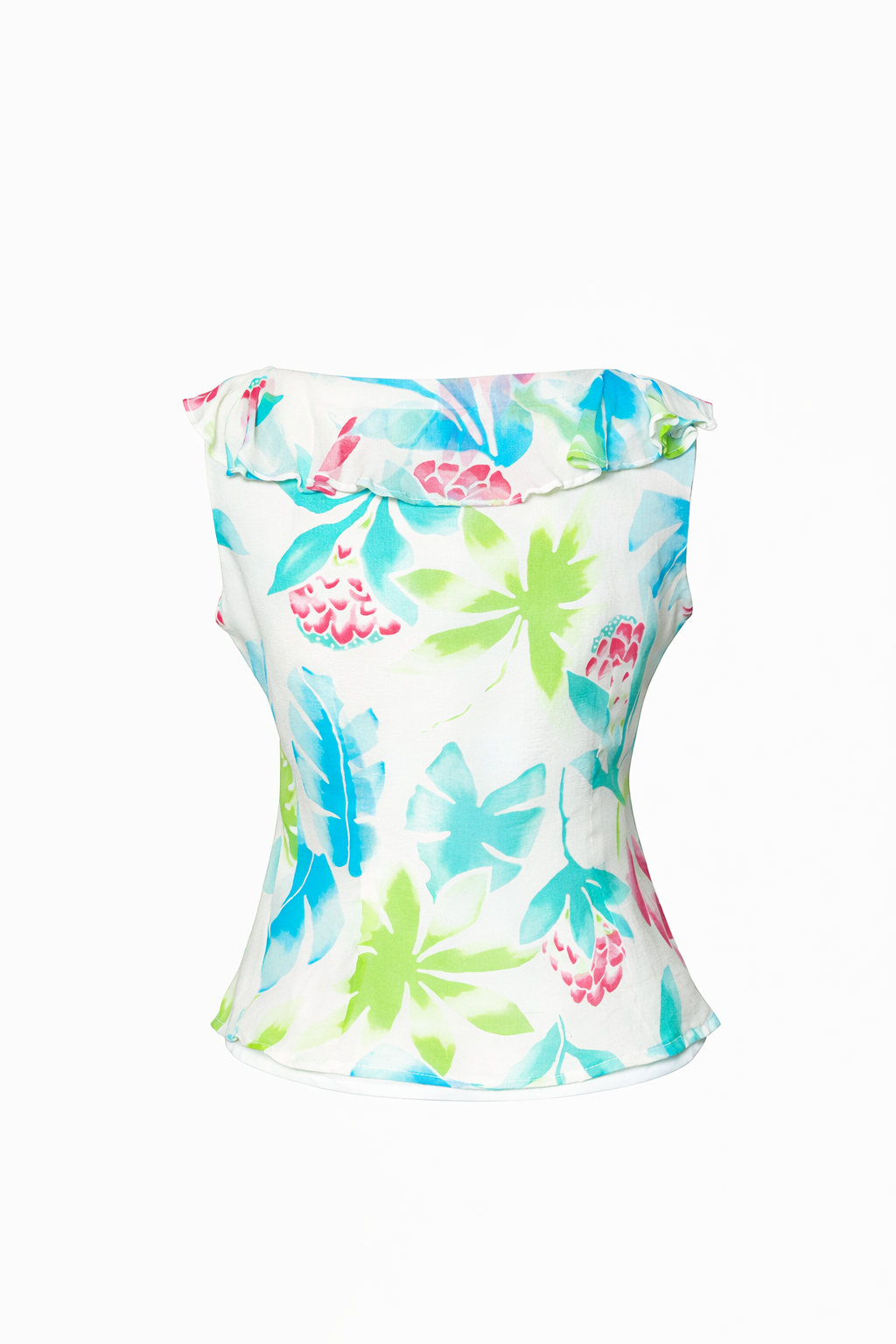 Blusa Finity Studio Silk Floral Print