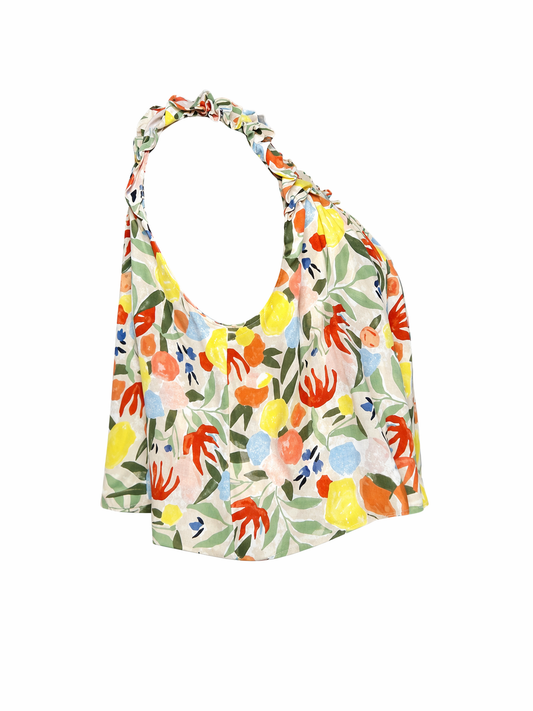 Blusa Fruncida Smock Floral