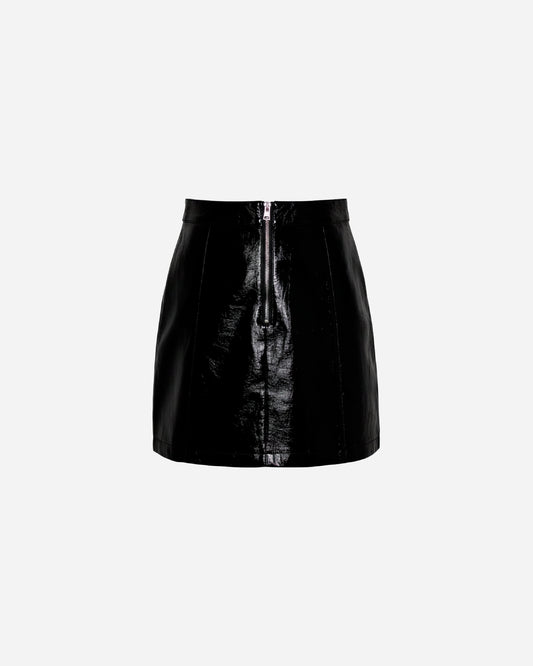 Topshop Vinyl Mini Skirt
